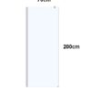 ΚΑΜΠΙΝΑ ΣΤΑΘΕΡΗ ATICAL 70x200 ΚΡΥΣΤΑΛΛΟ ΔΙΑΦΑΝΟ BRUSHED GOLD BRONZE